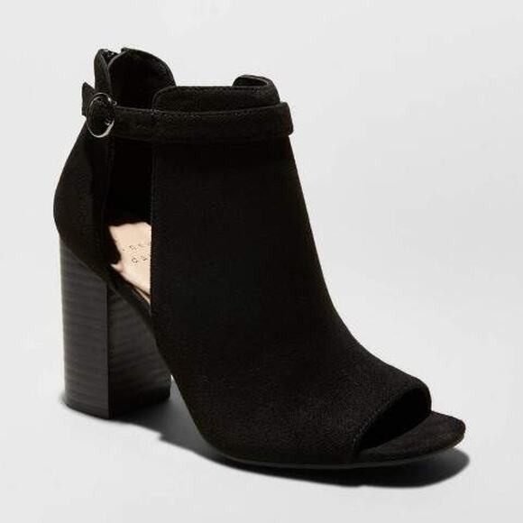 A New Day Kama Peep Toe Booties | Black | Size 11 - Picture 1 of 7